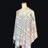 US Constitution and Bill of Rights Scarf, Patriotic Shawl, American History Gift, Constitutional Scarf, Fourth of July Wrap, USA Flag Scarf