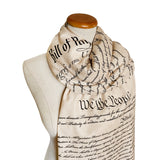 US Constitution, Bill of Rights, Declaration of Independence Scarf Shawl, American History Gift, Patriotic Gift, We the People, USA History