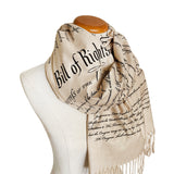 US Constitution, Bill of Rights, Declaration of Independence Scarf Shawl, American History Gift, Patriotic Gift, We the People, USA History
