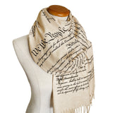 US Constitution, Bill of Rights, Declaration of Independence Scarf Shawl, American History Gift, Patriotic Gift, We the People, USA History