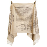 US Constitution, Bill of Rights, Declaration of Independence Scarf Shawl, American History Gift, Patriotic Gift, We the People, USA History