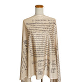 US Constitution, Bill of Rights, Declaration of Independence Scarf Shawl, American History Gift, Patriotic Gift, We the People, USA History