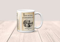 Tess of the d'Urbervilles by Thomas Hardy Mug. Coffee Mug with "Tess of the d'Urbervilles" Title and Book Pages, Bookish Gift, Literary Mug.