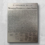 US Declaration of Independence wall art metal panel. The United States Declaration of Independence. JULY 4, 1776. Patriotic Gift.