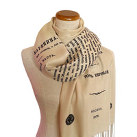 Anna Karenina shawl/scarf - Russian version. Russian Literature, Anna Karenina by Leo Tolstoy. Bookish gift, Literary scarf, Book scarf.