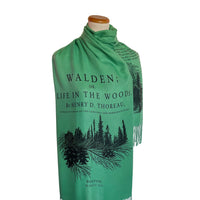 Walden by Henry David Thoreau Scarf Shawl Wrap. Book scarf, Literary scarf, Henry David Thoreau, Walden; or, Life in the Woods.