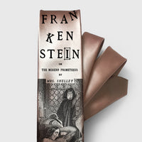 Frankenstein Necktie, Book Necktie, Frankenstein by Mary Shelley Tie, Necktie, Literary Gift