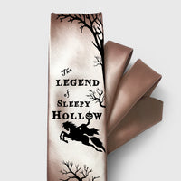 The Legend of Sleepy Hollow by Washington Irving Necktie, Book Necktie, Legend of Sleepy Hollow Tie, Necktie, Literary Gift, Gothic story, Halloween tie