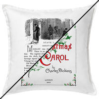 A Christmas Carol by Charles Dickens Pillow Cover, Book pillow cover.