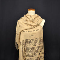 War and Peace by Leo Tolstoy shawl/scarf - english version
