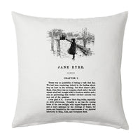 Jane Eyre by Charlotte Brontë  Pillow Cover, Book pillow cover.