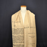 War and Peace by Leo Tolstoy shawl/scarf - english version