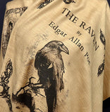 The Raven by Edgar Allan Poe  Shawl Scarf Wrap