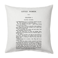 Little Women by Louisa M. Alcott Pillow Cover, Book pillow cover.