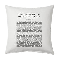 The Picture of Dorian Gray Pillow Cover, Book pillow cover. Throw Pillow, Cushion Cover, Oscar Wilde