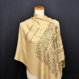 War and Peace by Leo Tolstoy shawl/scarf - Russian version