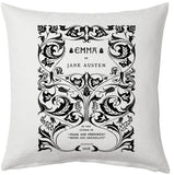 Emma by Jane Austen  Pillow Cover, Book pillow cover.