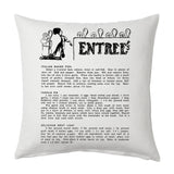 Cooking Recipe Pillow Cover - Recipe, Cooking, Cookbook, Cooking book, Food, Recipe book . Soup, Salads,Desserts,Entrees. Throw pillow