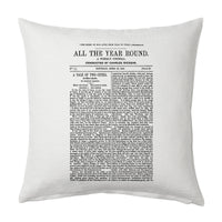 The Tale Of Two Cities by Charles Dickens Pillow Cover, Book pillow cover. Literature gift, Throw Pillow, Cushion pillow, Cushions