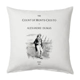 The Count of Monte Cristo Pillow Cover, Book pillow cover.
