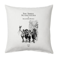 The Three Musketeers Pillow Cover, Book pillow cover.