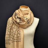 Mansfield Park by Jane Austen Scarf, Shawl, Wrap. Book scarf, Literary gift, Teacher gift, Library, Classic Literature, Fanny Price