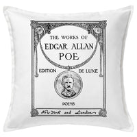 Edgar Allan Poe  Pillow Cover, Book pillow cover.Poems Alone, Annabel Lee ,Dream within a Dream, Eldorado, The Raven.