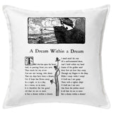 Edgar Allan Poe  Pillow Cover, Book pillow cover.Poems Alone, Annabel Lee ,Dream within a Dream, Eldorado, The Raven.