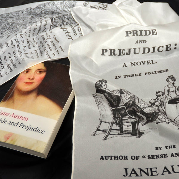 Silk Scarf, Pride and Prejudice by Jane Austen Silk Scarf