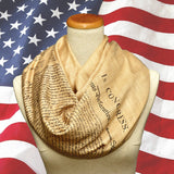The Declaration of Independence Scarf/Shawl, July 4th, Congress, July 4, 1776, United States of America