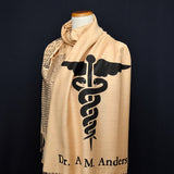 Gift for Doctor, Personalized scarf for Physician,Doctor gift Idea, Graduation Gift for Dr ,Hippocratic Oath Scarf, Physician Gift, MD gift
