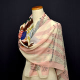 The Declaration of Independence Chiffon scarf, IN CONGRESS, July 4, 1776, US Flag, 4th of July