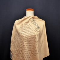 US Constitution and Bill of Rights scarf/ shawl.