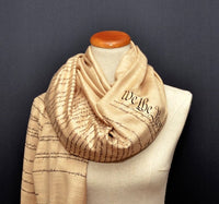 US Constitution and Bill of Rights scarf/ shawl.