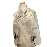 Renascence by Edna St. Vincent Millay Chiffon scarf, Summer scarf, Light scarf, Spring scarf