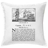 A General History of the Pyrates Pillow Cover, Book pillow cover.