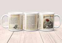 Beauty and the Beast Mug. Coffee Mug with Beauty and the Beast book Title and Book Pages, Bookish Gift,  Literature Mug, Book Lover Mug,