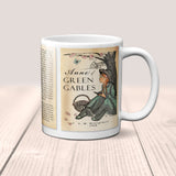 Anne of Green Gables by Lucy Maud Montgomery Mug. Coffee Mug with Anne of Green Gables book Title and Book Pages,Bookish Gift,Literature Mug