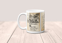 Eldorado by Edgar Allan Poe Mug. Coffee Mug with Full text of Edgar Allan Poe's "Eldorado" poem, Bookish Gift,Literature Mug