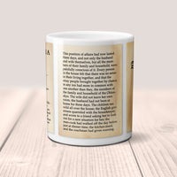Anna Karenina by Leo Tolstoy Mug. Coffee Mug with Anna Karenina (English version) book Title and Book Pages,Bookish Gift,Literature Mug