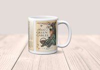 Anne of Green Gables by Lucy Maud Montgomery Mug. Coffee Mug with Anne of Green Gables book Title and Book Pages,Bookish Gift,Literature Mug