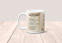 Annabel Lee by Edgar Allan Poe Mug. Coffee Mug with Full text of Edgar Allan Poe's "Annabel Lee" poem, Bookish Gift,Literature Mug
