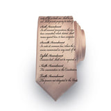 Bill of Rights Tie, Necktie with Bill of Rights. lawmaker gift, legislator gift.