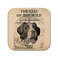 The Call of the Wild by Jack London Coaster. Coffee Mug Coaster with Call of the Wild book design, Bookish Gift, Literary Gift