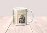 Through the Looking-Glass, and What Alice Found There by Lewis Carroll Mug.Coffee Mug with pages of "Looking Glass" book,Literary Coffee Mug