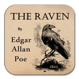 The Raven Coaster, The Raven by Edgar Allan Poe Coaster