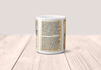 A Christmas Carol by Charles Dickens Mug. Coffee Mug with Christmas Carol book Title and Book Pages, Bookish Gift, Literary Mug.