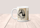 An excellent conceited tragedy of Romeo and Juliet by William Shakespeare Mug. Coffee Mug with  Romeo and Juliet book Title and Book Pages