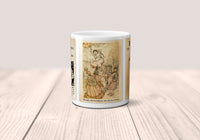 Peter Pan in Kensington Gardens by J. M. Barrie Mug. Coffee Mug with Peter Pan book Title and Book Pages, Bookish Gift, Literary Mug.