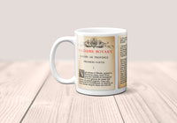 Madame Bovary by Gustave Flaubert Mug. Coffee Mug with Madame Bovary book Title and Book Pages, Bookish Gift,  Literary Mug,Book Lover Mug